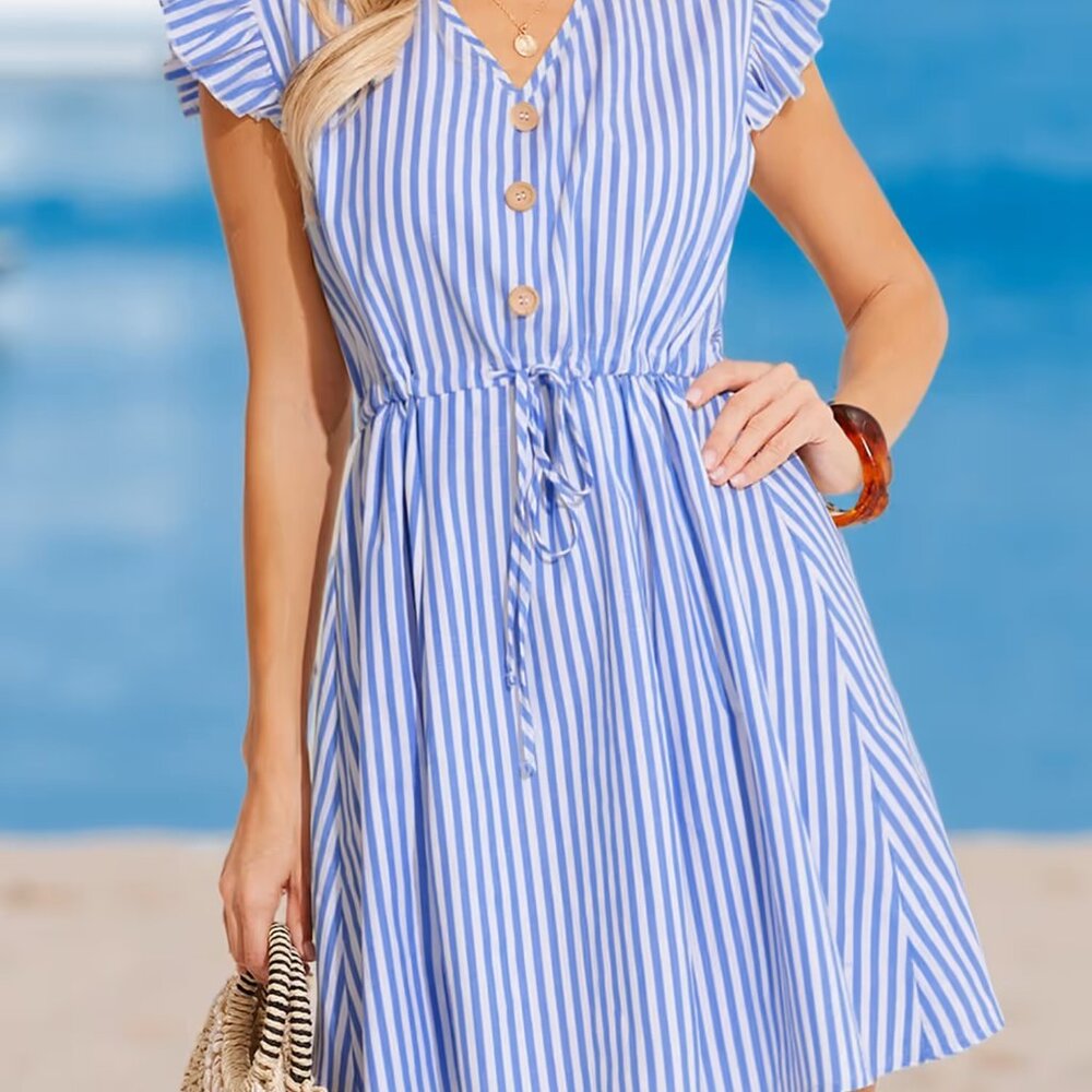 Striped Mini Dress - NWT